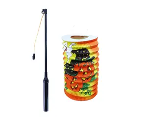 Rappa Lampion Halloween 15 cm so svietiacou paličkou 40 cm