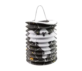 Rappa Lampion čierny Halloween duch 15 cm