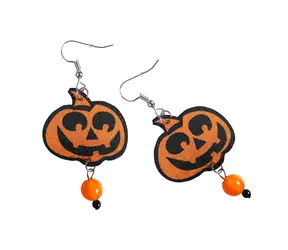 Rappa Náušnice tekvica Halloween