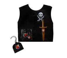 Rappa Detská súprava vesta pirátska s príslušenstvom