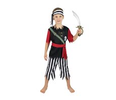Rappa Detský kostým pirát so šatkou (S)