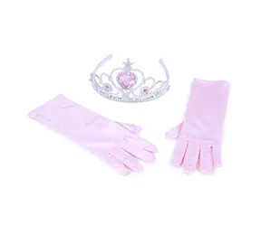 Rappa Sada princezná rukavice s korunkou - ružová