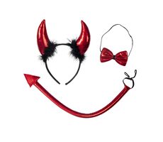 Rappa Čertia sada s motýlikom čelenkou a chvostom