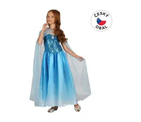 MaDe 01803 - Šaty na karneval - snehová kráľovná, 130-140 cm