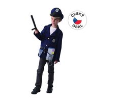 MaDe 09348 - Šaty na karneval - policajt, 110 - 120 cm