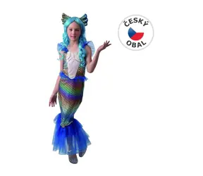 MaDe 09432 - Šaty na karneval - morská panna, 110 - 120 cm