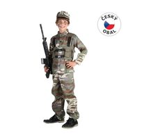 MaDe 68945 - Kostým na karneval - Vojak, 120-130 cm