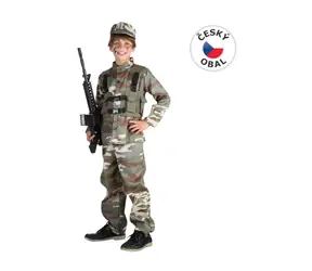 MaDe 68945 - Kostým na karneval - Vojak, 120-130 cm