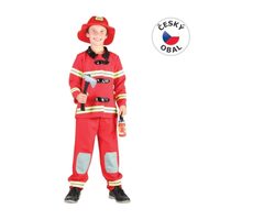 MaDe 86095 - Kostým na karneval - Hasič, 110 - 120 cm