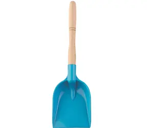 Androni Lopata s drevenou násadou modrá