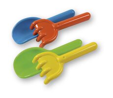 Androni Lopatka a hrabličky na piesok mix farieb / 18 cm / od 12 mesiacov