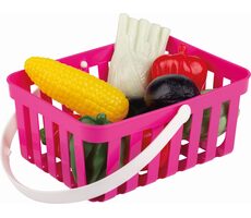 Androni Nákupný košík so zeleninou ružová / 10 ks / od 12 mesiacov