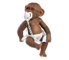 Guca 993 REBORN OPIČKA - realistická opička bábätko s celovinylovým telom - 32 cm / od 3 rokov