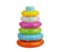Playgro - Plastové navliekacie krúžky pastelové / od 10 mesiacov