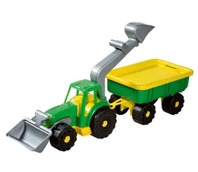 Androni Traktorový nakladač s vlekom Power Worker zelená / dĺžka 58 cm / od 12 mesiacov