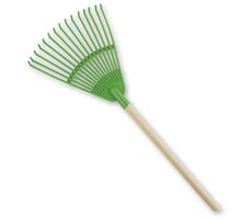 Androni Záhradnícke náradie hrable vejárové s drevenou násadou / od 12 mesiacov