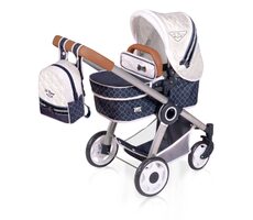 DeCuevas Skladací kočík pre bábiky 3 v 1 s batôžkom TOP Collection 2020 - 70 cm / od 3 rokov