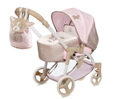 DeCuevas Skladací kočík pre bábiky 3 v 1 s prenosnou taškou DIDI 2021 - 75 cm / od 3 rokov