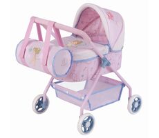 DeCuevas Môj prvý kočík pre bábiky s taškou GALA 2023 - 56 cm / od 3 rokov