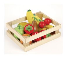 Tidlo Drevená debnička s ovocím