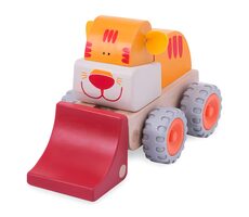 Wonderworld Drevený mini nakladač tigrík
