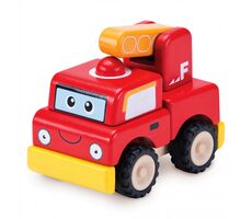 Wonderworld Drevený mini hasičský automobil