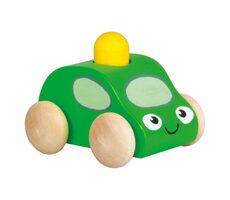 Pískacie auto s majákom 1ks zelená
