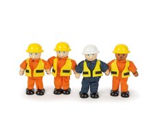 Tidlo Drevené postavičky stavitelia 4 ks