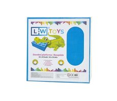 LW Toys Veľká podložka na stavanie 50x50 bodov modrá