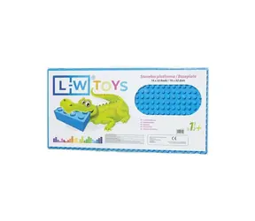 LW Toys Podložka na stavanie - JUNIOR 16x32 bodov modrá