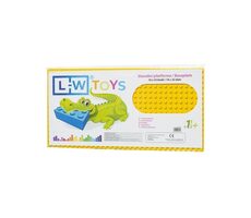 LW Toys Podložka na stavanie - JUNIOR 16x32 bodov žltá