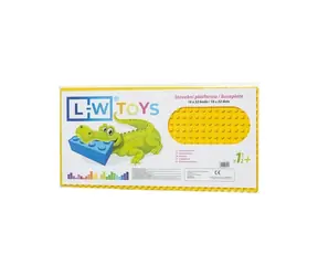 LW Toys Podložka na stavanie - JUNIOR 16x32 bodov žltá