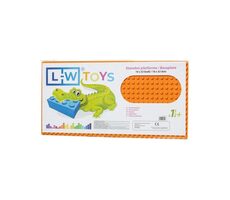 LW Toys Podložka na stavanie - JUNIOR 16x32 bodov oranžová