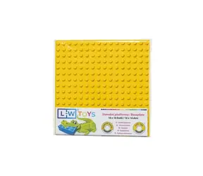 LW Toys Podložka na stavanie JUNIOR 16x16 bodov žltá