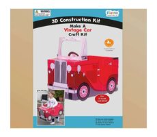 Fiesta Crafts 3D skladačka Vintage auto červená