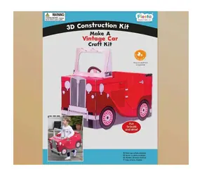Fiesta Crafts 3D skladačka Vintage auto červená