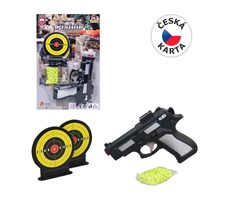 MaDe 10717 Pištoľ na guličky s dvoma terčmi /15 cm/ od 3 rokov