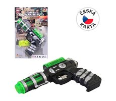 MaDe 15642 Pištoľ na guličky s náhradnými guličkami / 18 cm / 100 ks / od 3 rokov