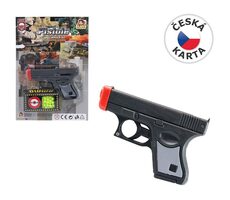MaDe 65327 Pištoľ s guličkami na karte čierna / od 3 rokov