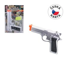 MaDe 70386 Pištoľ na guličky na karte na pružinu / 21 cm / od 3 rokov