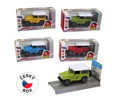 MaDe 14849 Auto Jeep kovové, na spätný chod / 9,5, x 4,6 x 5 cm / od 3 rokov