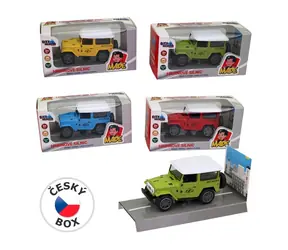 MaDe 14849 Auto Jeep kovové, na spätný chod / 9,5, x 4,6 x 5 cm / od 3 rokov