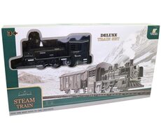 MaDe 15948 Vlaková súprava čierna na batérie, svetlo, zvuk / 35 x 9,4 cm / od 3 rokov