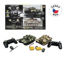 MaDe 02048 Tank 2 ks na ovládanie s pojazdnými pásmi 27cm / nabíjacia batéria súčasťou / od 3 rokov