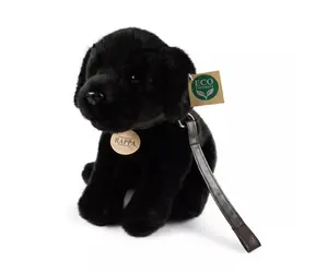 Rappa Plyšový labrador čierny 25 cm / ECO-FRIENDLY / od 0 rokov