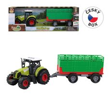 MaDe 07212 Traktor s prívesom, so zvukom a svetlom / 12,5 x 34,5 x 10,5 cm / od 3 rokov