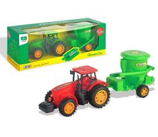 MaDe 07775 Traktor s vlečkou, na zotrvačník / 10 x 29 x 9cm / od 3 rokov