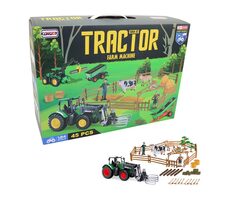 MaDe 16353 Traktor s farmou a príslušenstvom, 45 kusov / od 3 rokov