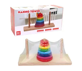 MaDe 20257 Drevená veža / 21 x 11 x 8 cm / od 3 rokov