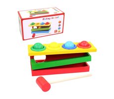 MaDe 20264 Drevená zatĺkačka / 20 x 8 x 8,5 cm / od 3 rokov